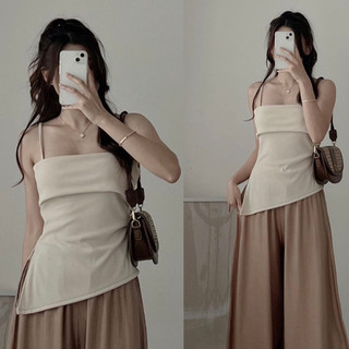 Áo thun gân xẻ tà khóa sườn dúm eo_ao00179_p0k46