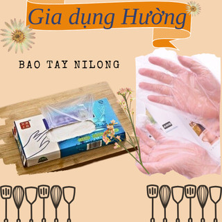 Hộp 100 / 200 cái găng tay Nilon dùng 1 lần làm bếp tiện dụng - GONA