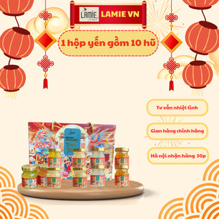 Yến Sào NHA TRANG - Hộp quà gồm 1 hộp 10 hũ