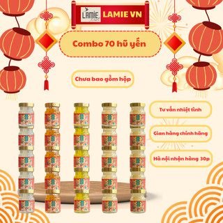 70 HŨ YẾN SÀO CAO CẤP THƯỢNG ĐỈNH YẾN LAMIE NEST (Chưa bao gồm hộp xách tay)
