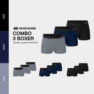 Combo 3 Quần Lót Nam Không Đường May Co Giãn Tốt Thấm Hút Mồ Hôi Lưng Seamless GOOD GAME Boxer COOL.DRY