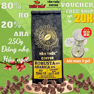 Cà phê Blend 80%Robusta - 20%Arabica rang mộc Tâm Thức Coffee - trà Thiên Thảo