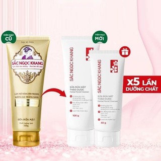 Sữa rửa mặt sắc ngọc khang chăm sóc da, giảm nám, tàn nhang - 50ml