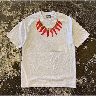 Áo Phông Nam Nữ Cổ Tròn Phối Hình Dây Ớt Đơn Giản Sành Điệu Chất Liệu Cotton Khô Siêu Thoáng Mát Cực Mềm Mịn