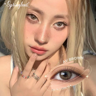  Lens mắt nâu tây AVA BROWN không giãn | Kính áp tròng @spring.lens 