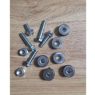 Bộ ắc cao su ốc tán chổ gác chân nhôm xe wave nhỏ wave củ zx