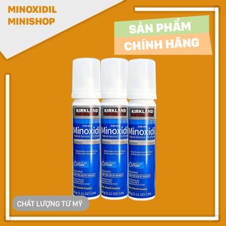 Minoxidil 5% dạng bọt mọc râu tóc kirkland mỹ combo 3 lọ