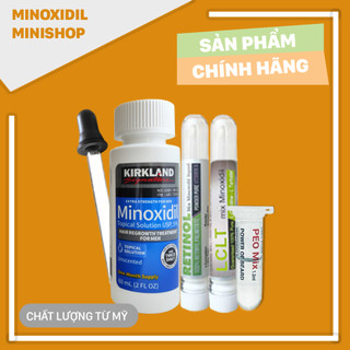 Combo mọc Râu Tóc Minoxidil + LCLT + Retinol + Peo 1,2ml