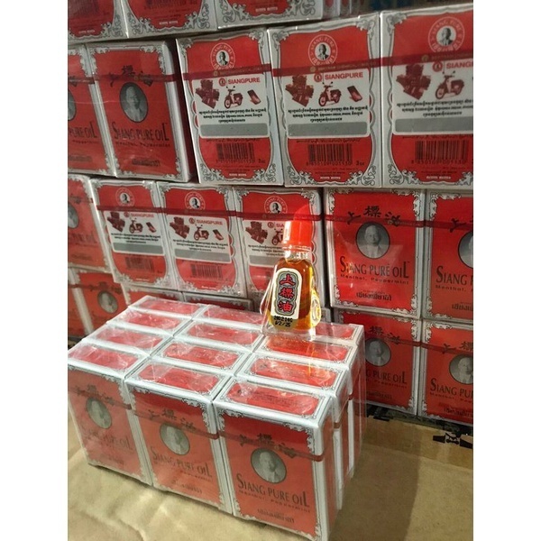 Combo 6 Chai Dầu Gió Đỏ Thái Lan 7cc Siang Pure Oil Formula Thái Lan Hình Ông Già