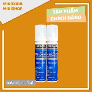 Minoxidil 5% dạng bọt mọc râu tóc kirkland mỹ combo 2 lọ