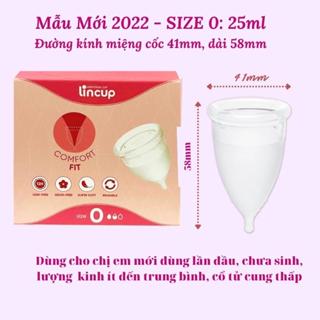 Cốc nguyệt san, cốc nguyệt san Lincup chính hãng size 25ml 34ml 40ml Nhập