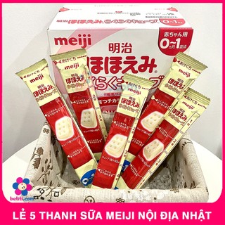 COMBO 5 Thanh Sữa Thanh Meiji 27g - Sữa Meiji Thanh Số 0-1 Nội Địa Nhật