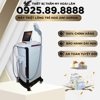 Máy triệt lông kết hợp laser xóa xăm 2in1 sophia | hàng chính hãng