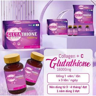 Viên uống hỗ trợ trắng da glutathione, glutathione 16000mg