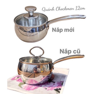 Nồi quánh m Chockmen [61] inox 3 lớp 12cm, nấu cháo, nấu mì, chiên đồ ăn vặt tiết kiệm dầu mỡ