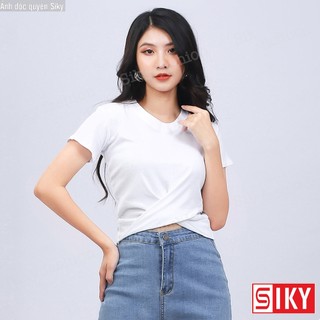 Áo croptop nữ xoắn eo chất liệu thun tăm nhiều màu - SIKY CR06