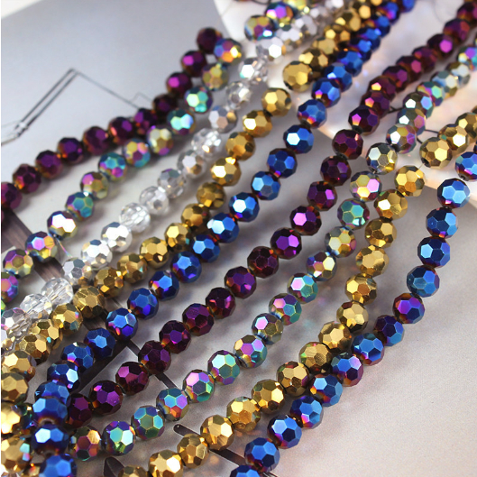 bp.store| Dây đá pha lê tráng gương giác cạnh handmade