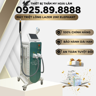 Máy triệt lông trẻ hóa - laser xóa xăm 2in1 elephant 2022