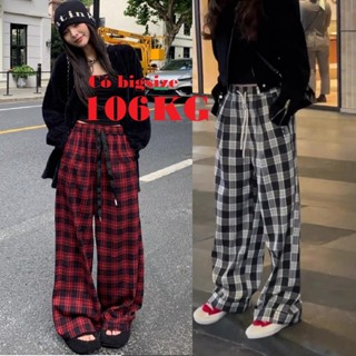 Quần ống rộng KẺ KARO unisex, vải thô dày đẹp khác biệt, kiểu dáng thời trang Hàn Quốc thịnh hành, Ulzzang, có bigsize