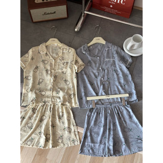 𝐂𝐨𝐦𝐢𝐜 /Đồ bộ nữ 𝐩𝐢𝐣𝐚𝐦𝐚 𝐭𝐨̛ đ𝐮̃𝐢 tay cộc quần cộc mặc nhà