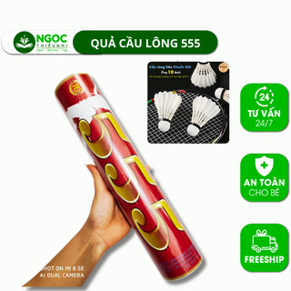 Quả cầu lông 555 hộp đỏ, quả cầu lông tập luyện, thi đấu giá rẻ