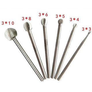 Mũi khoan điêu khắc gỗ quả đào hai cạnh cán 3mm