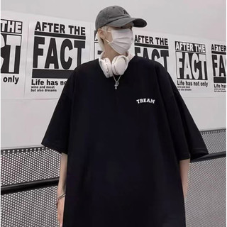 Áo thun tay lỡ nam nữ, áo phông unisex form rộng chất cotton mát mịn thấm hút mồ hôi in hình TRAM