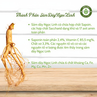 Sâm dây Ngọc Linh khô - Hàng trung