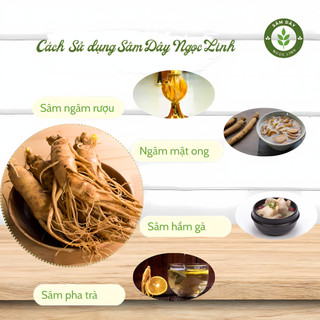 Sâm dây Ngọc Linh khô - Hàng trung