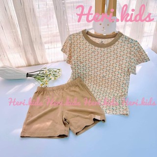 Bộ ngắn tay cài vai Bu baby Bambus 6m -4y