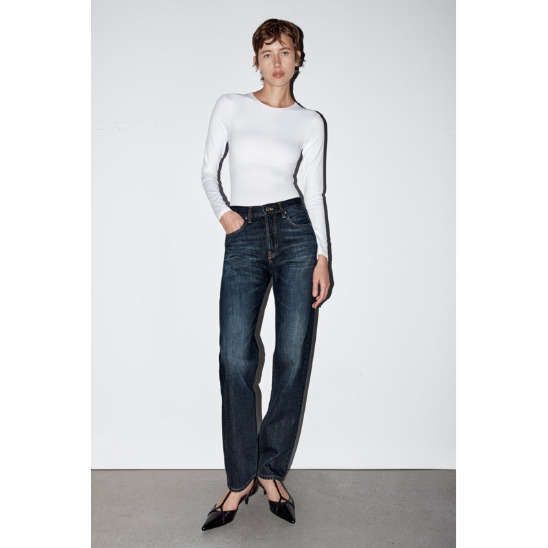 Quần bò dáng dài ZARA AUTHENTIC