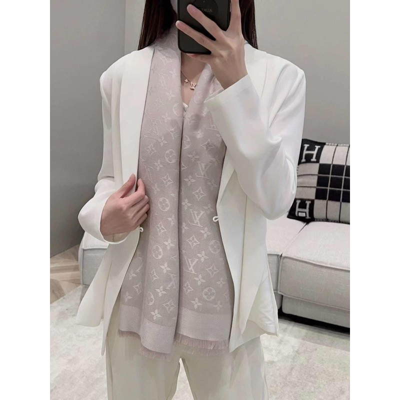 Khăn Choàng Cổ Vuông Nhũ Lv Cao Cấp 140x140cm_ALEE