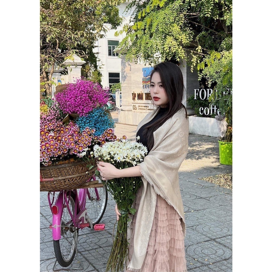Khăn Choàng Vuông Lv Cao Cấp 140x 140cm_ALEE
