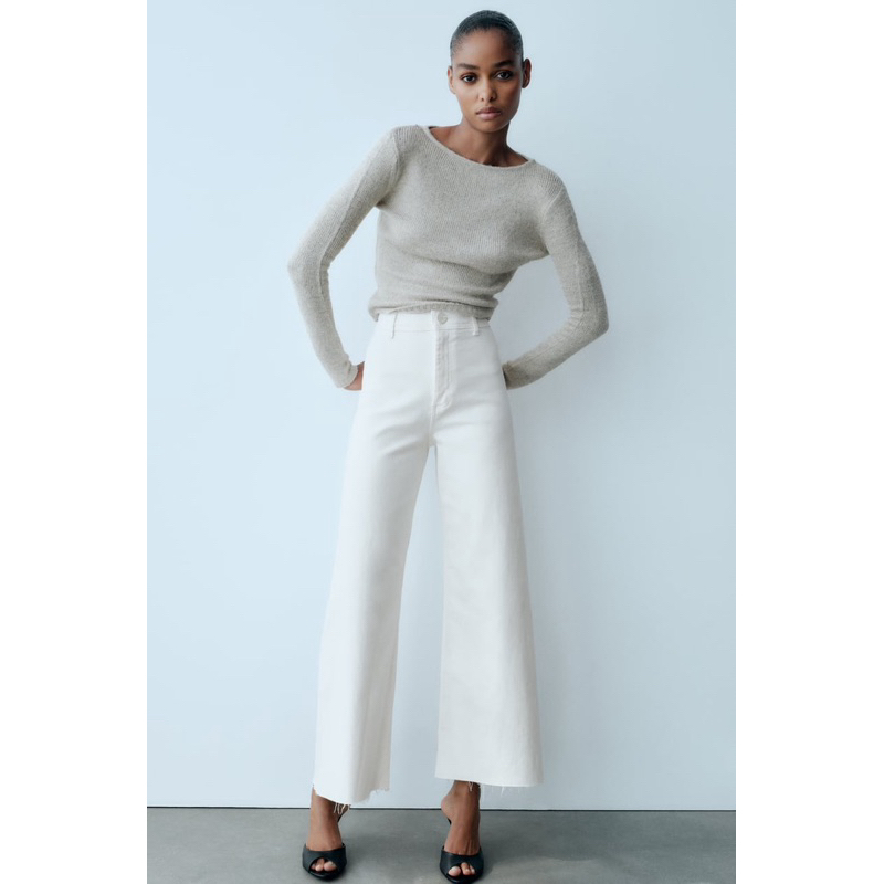 quần bò cạp cao ZARA AUTHENTIC size 36