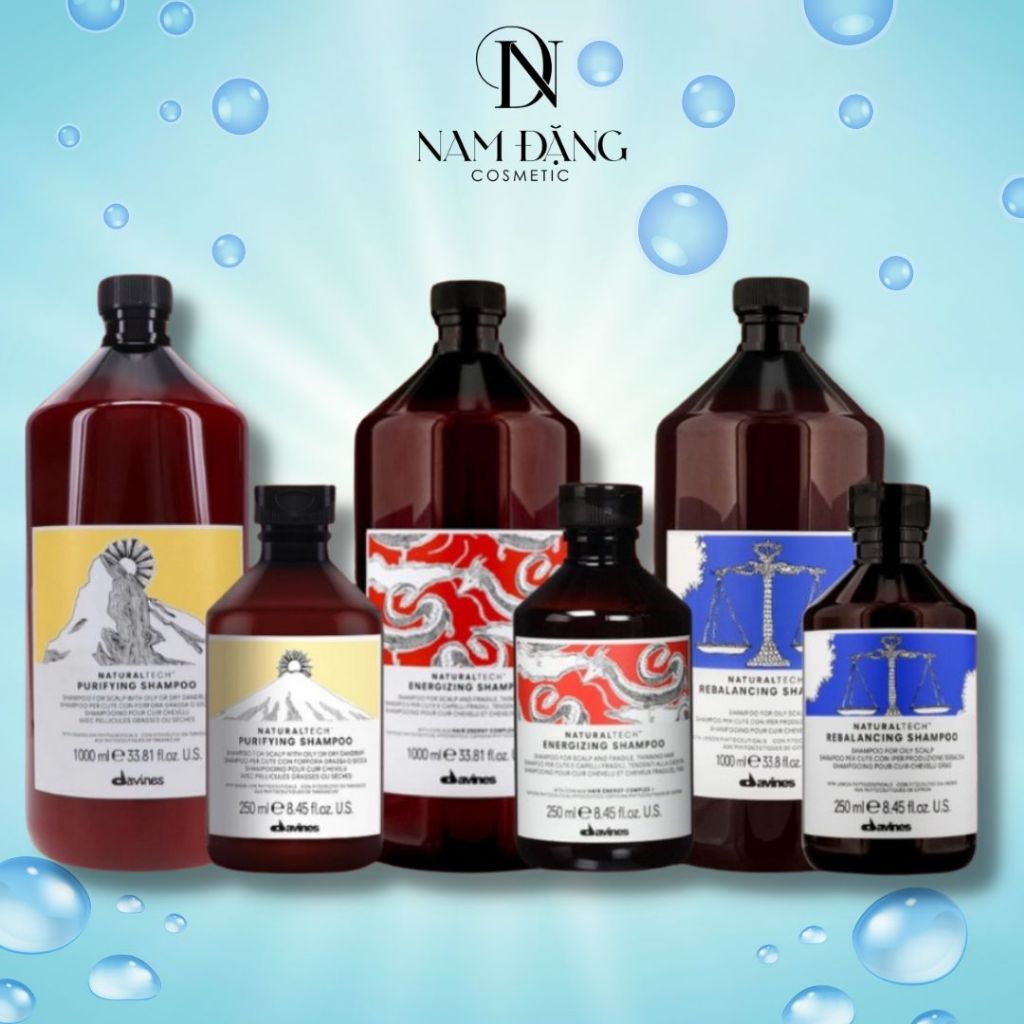 Bộ Dầu Gội Xả Davines NaturalTech Shampoo 250ml/1000ml
