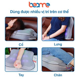 Máy massage lưng cột sống Beame BM-V56, Gối mát xa cổ vai gáy Chính Hãng
