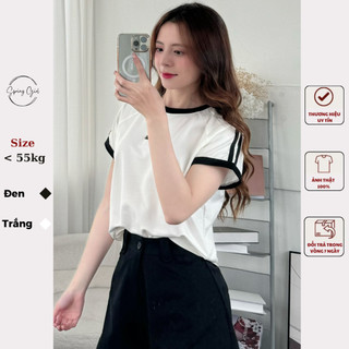 Áo thun thêu chữ B cổ tròn Spring Aobabytee866/P2K1