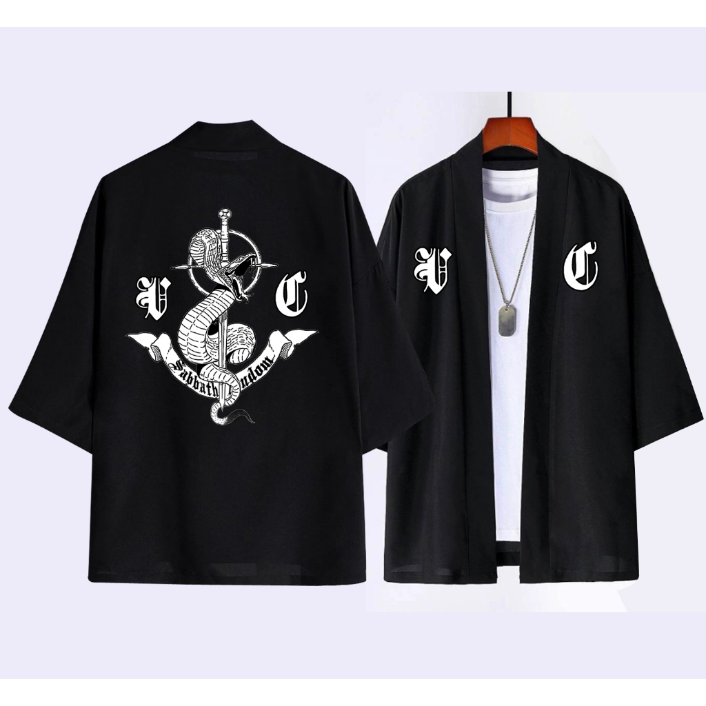 Áo sabbath crew, áo khoắc kimono sabbath windbreaker, áo kimono Sabbath phong cách Nhật Unisex