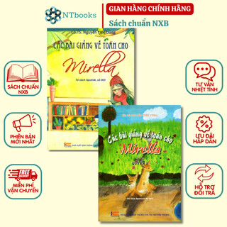 Combo 2 cuốn sách các bài giảng về toán cho mirella quyển 1 + quyển 2