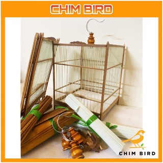 Khung lồng chim tự ráp ép mộc nan cáp, Khung lồng chào mào tự ráp CHIM BIRD, Lồng chim chào mào giá rẻ