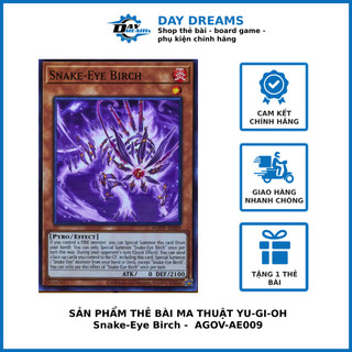 Thẻ bài yugioh!: snake-eye birch - agov-ae009 - common