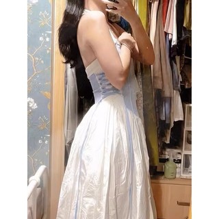 Váy thắt eo xanh - QCCC