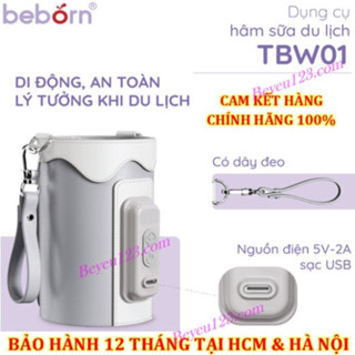 (Beborn TBW01) Túi vải ủ ấm, giữ nhiệt bình sữa du lịch cầm tay (Tương tự Fatzbaby Fatz) (Cam kết chính hãng 100%)