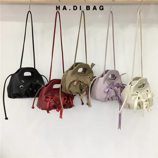  Túi xách thiết kế dáng đám mây size 20 chất da mềm thắt nơ siêu xinh - H901