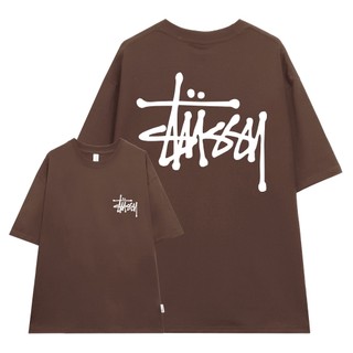Áo thun stussy nam nữ tay lỡ ,Áo phông basic form rộng nam nữ chất cotton thấm hút mồ hôi