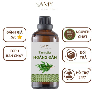 Tinh dầu hoàng đàn nguyên chất thiên nhiên cao cấp 100ml xông phòng treo xe dùng cho đèn xông
