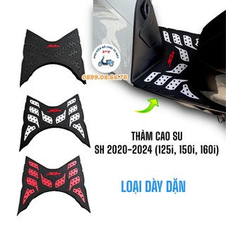 Thảm Chân Cao Su Xe SH 125i 150i 160i đời 2020, 2021, 2022, 2023 2024 - Lót Sàn, Lót Chân, Gác Chân Trước - Loại Dày Đẹp