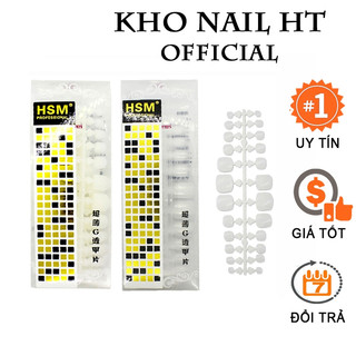 Móng chân giả móng úp chân ngắn HSM set 500 móng