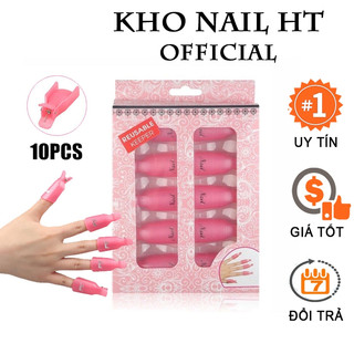 Kẹp ủ móng tay phá gel set 10 chiếc