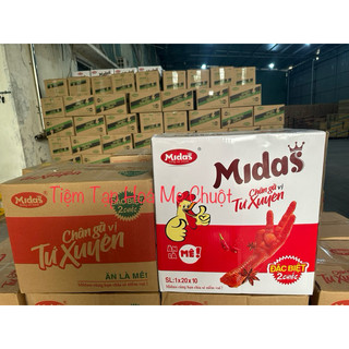 100 gói chân gà cay tứ xuyên midass loại 68g, đồ ăn vặt cay, chân gà midass - hằng đại
